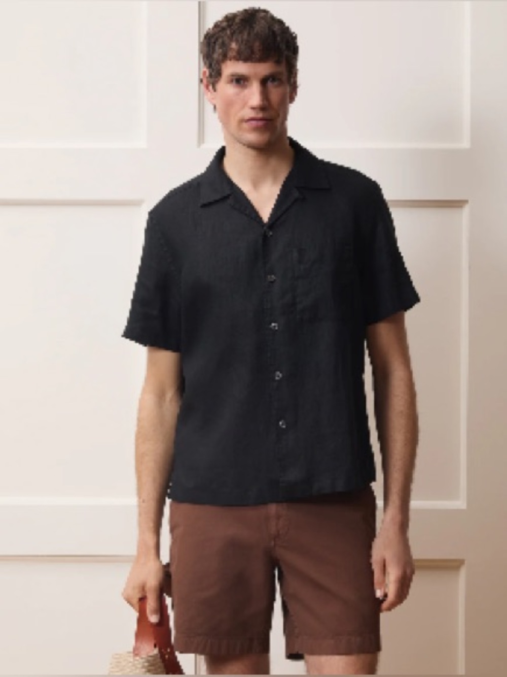NWT ✨ Todd Snyder Camp Collar Irish Linen Polo - Navy